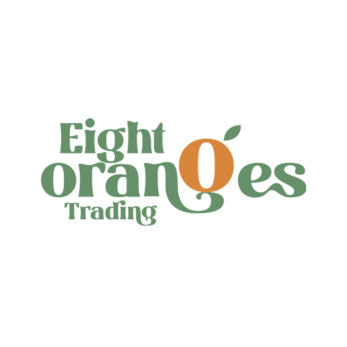 logo eight oranges tranding fruit